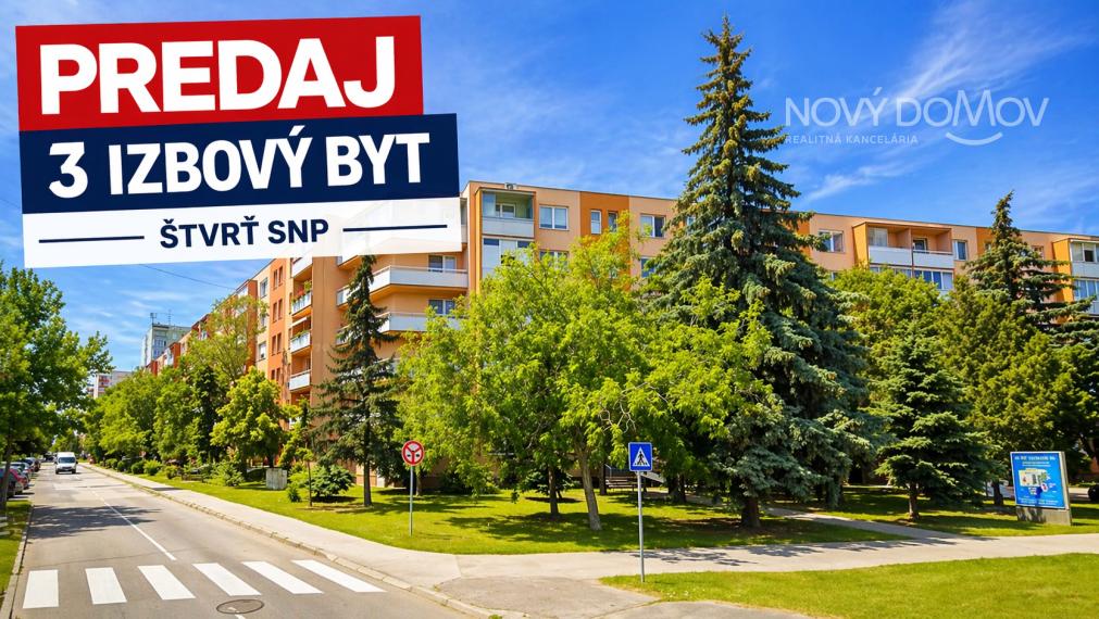 Pohoda a kľud: Váš nový 3-izbový domov priamo pri parku