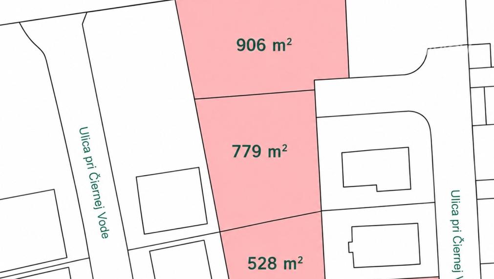 STAVEBNÝ POZEMOK - 906 m² - SENEC - ul. pri Čiernej Vode