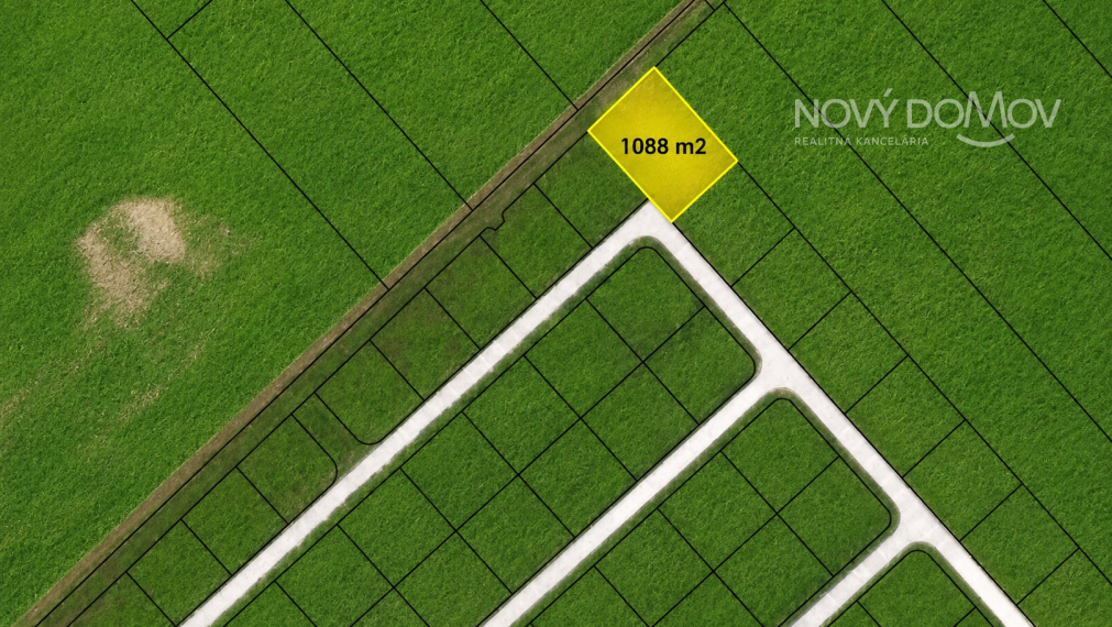 Stavebný pozemok v lokalite Galanta – Hody | 1088 m²