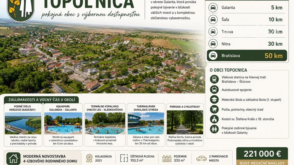 PREDAJ - 4-izbový rodinný dom |  pozemok 333 m²  | 221 000 €