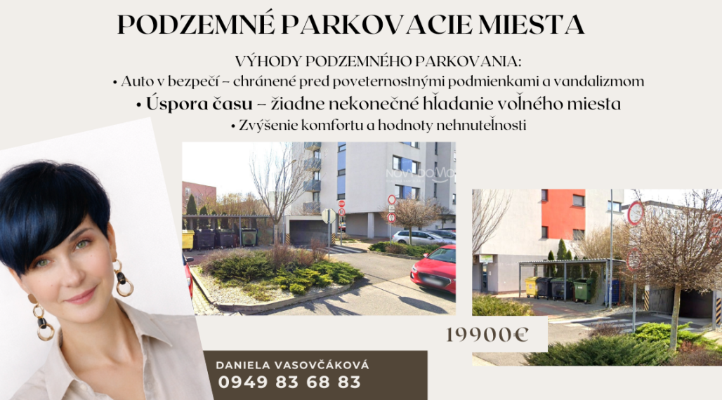 P R E D AJ - podzemné parkovacie státie