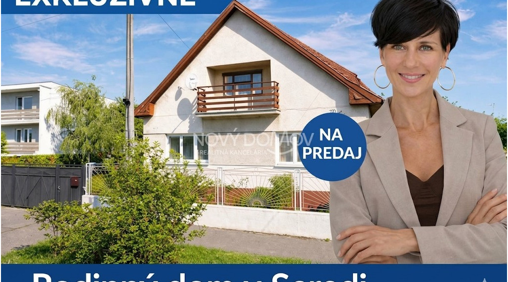 Exkluzívne: Rodinný dom v Seredi–pripravený na rekonštrukciu