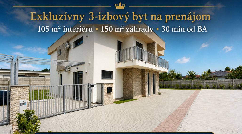 JELKA - Kráľovská Dolina: Moderný 3i byt so záhradou a terasou