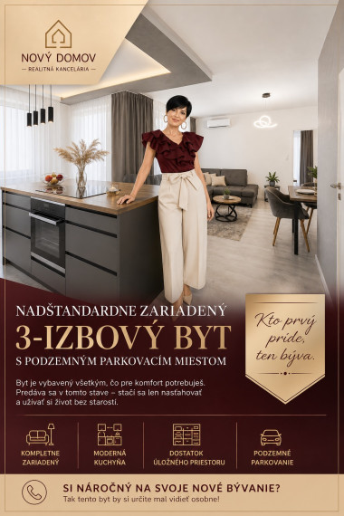 Nadštandardne zariadený byt pre náročných v srdci mesta