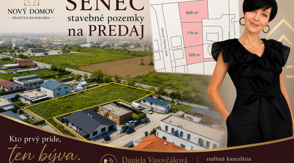 INVESTIČNÁ PRÍLEŽITOSŤ – 3 SUSEDIACE STAVEBNÉ POZEMKY