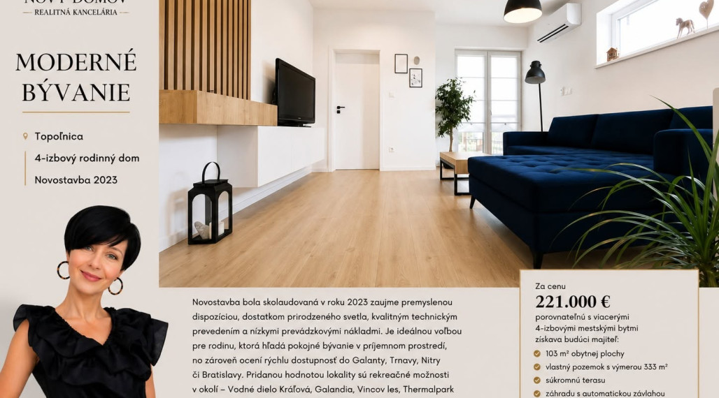 PREDAJ - 4-izbový rodinný dom |  pozemok 333 m²  | 221 000 €