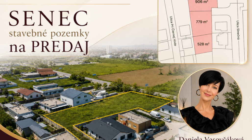 INVESTIČNÁ PRÍLEŽITOSŤ – 3 SUSEDIACE STAVEBNÉ POZEMKY