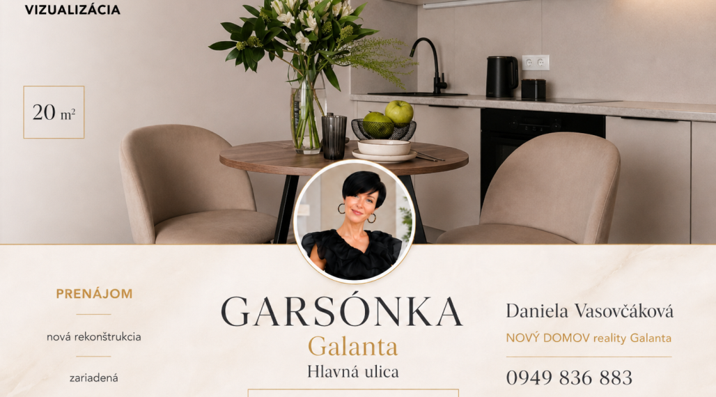PRENÁJOM – ZARIADENÁ GARSÓNKA PO KOMPLETNEJ REKONŠTRUKCII