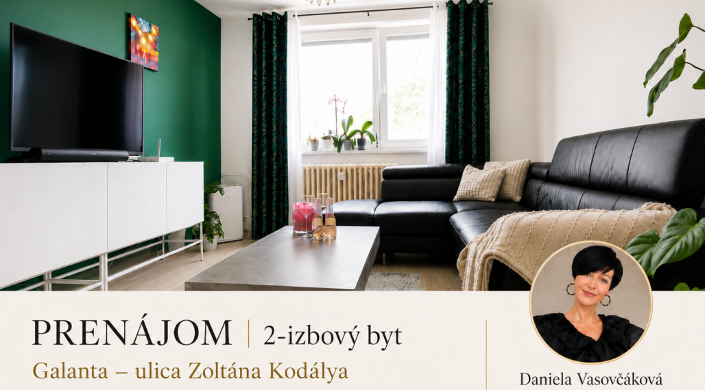 PRENÁJOM - 2 izbový zariadený byt - ihneď voľný