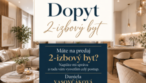DOPYT - hľadáme 2 izbový byt - fotografia 1