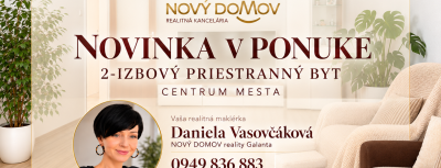 ***REZERVOVANÝ*** 60,41 m² | 2× KOMORA | 4. POSCHODIE
