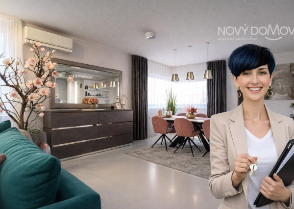 P R E D A J - byt na najvyššom poschodí, zariadený