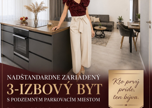 Nadštandardne zariadený byt pre náročných v srdci mesta