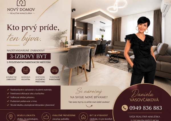 Nadštandardne zariadený byt pre náročných v srdci mesta