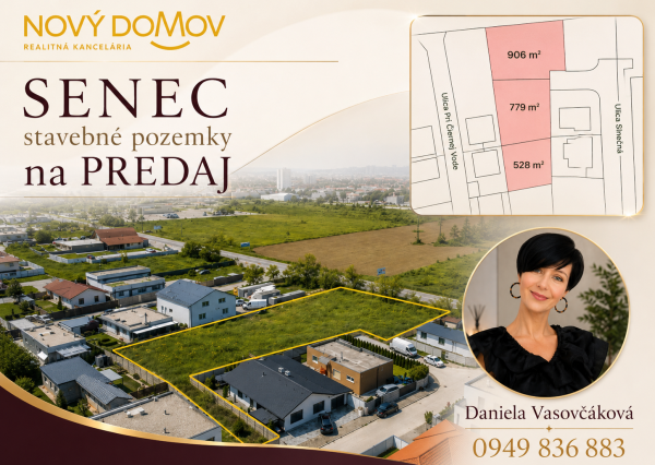 INVESTIČNÁ PRÍLEŽITOSŤ – 3 SUSEDIACE STAVEBNÉ POZEMKY