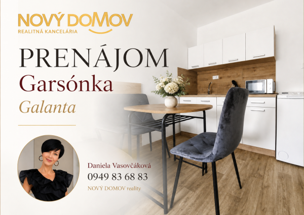 PRENÁJOM – ZARIADENÁ GARSÓNKA PO KOMPLETNEJ REKONŠTRUKCII