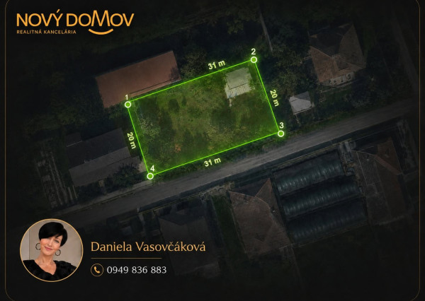 PREDAJ | STAVEBNÝ POZEMOK S GARÁŽOU | KOŠÚTY – 668 m²