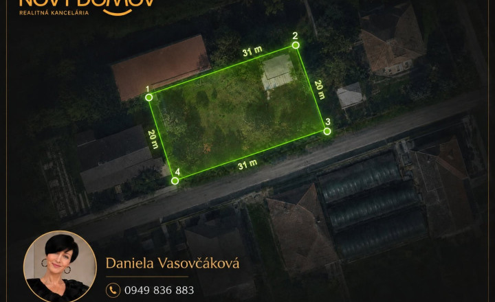 PREDAJ | STAVEBNÝ POZEMOK S GARÁŽOU | KOŠÚTY – 668 m²
