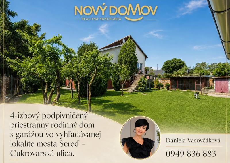 P R E D A J - exkluzívna ponuka RD- Sereď