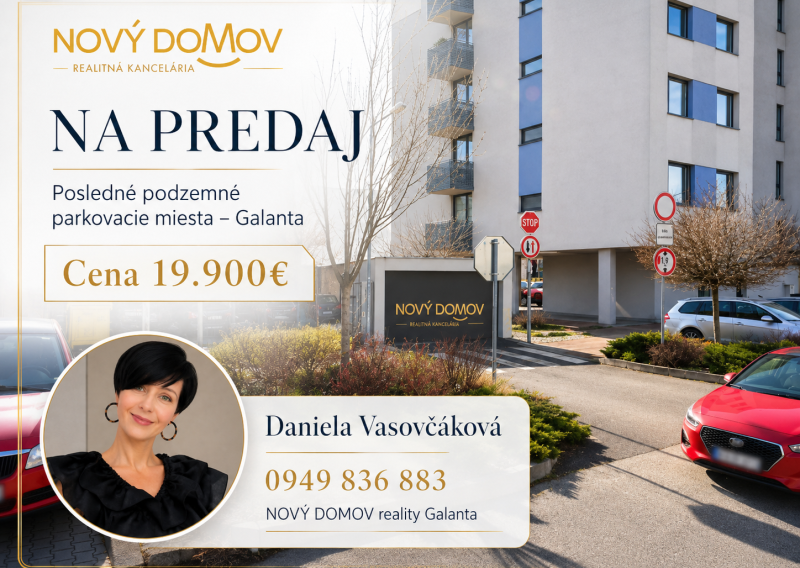 PREDAJ - parkovacie stánie - podzemná garáž